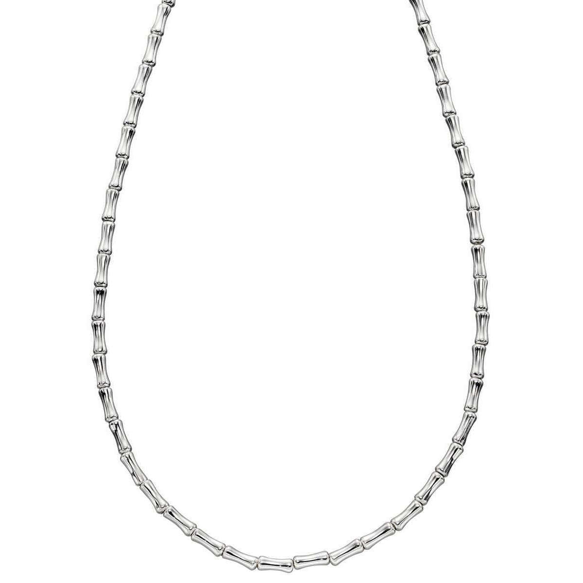 Elements Silver Bamboo Necklace - Silver