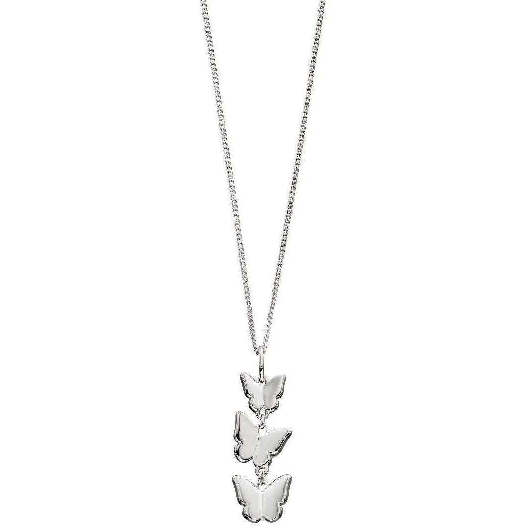 Elements Silver Butterfly Pendant - Silver