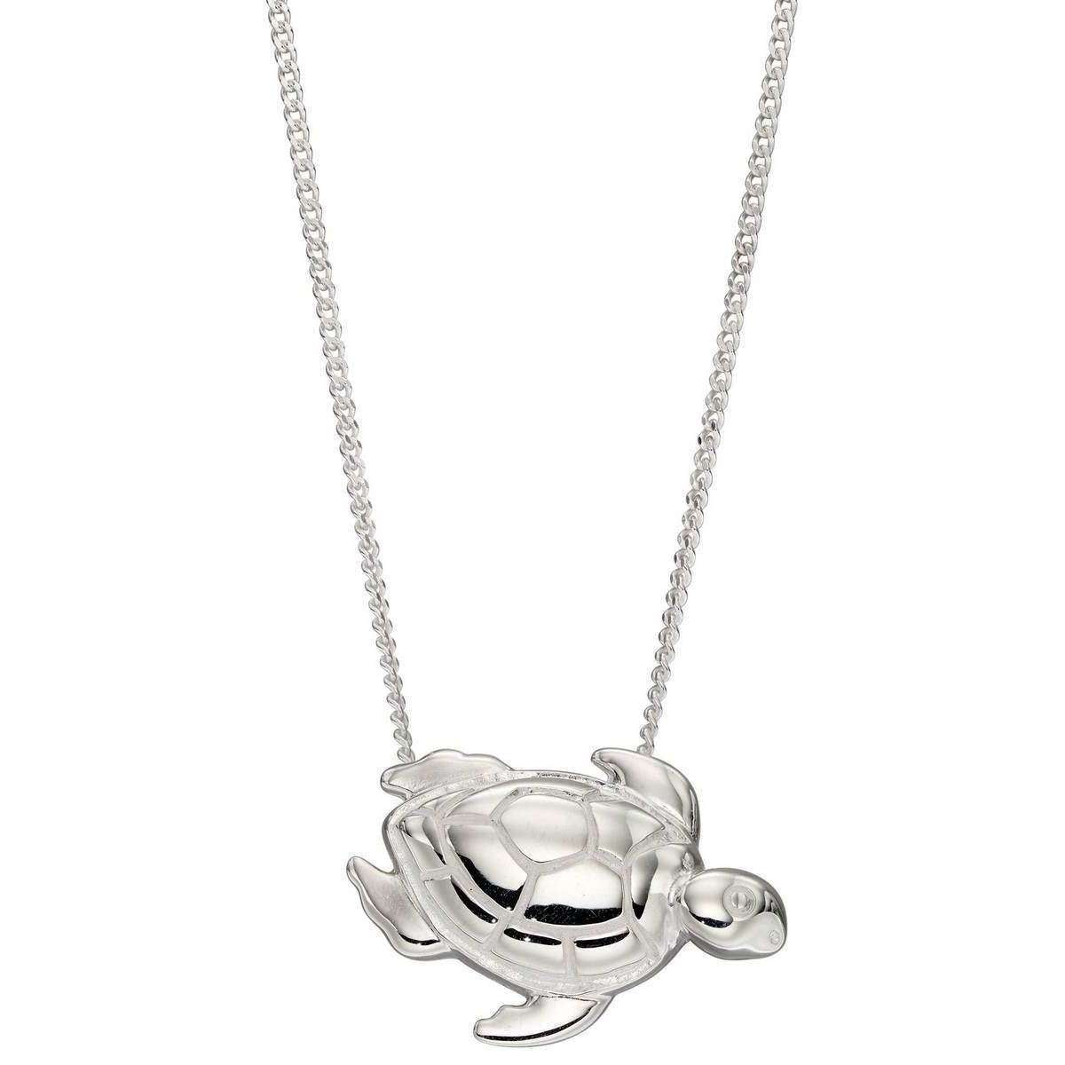 Elements Silver Turtle Pendant - Silver