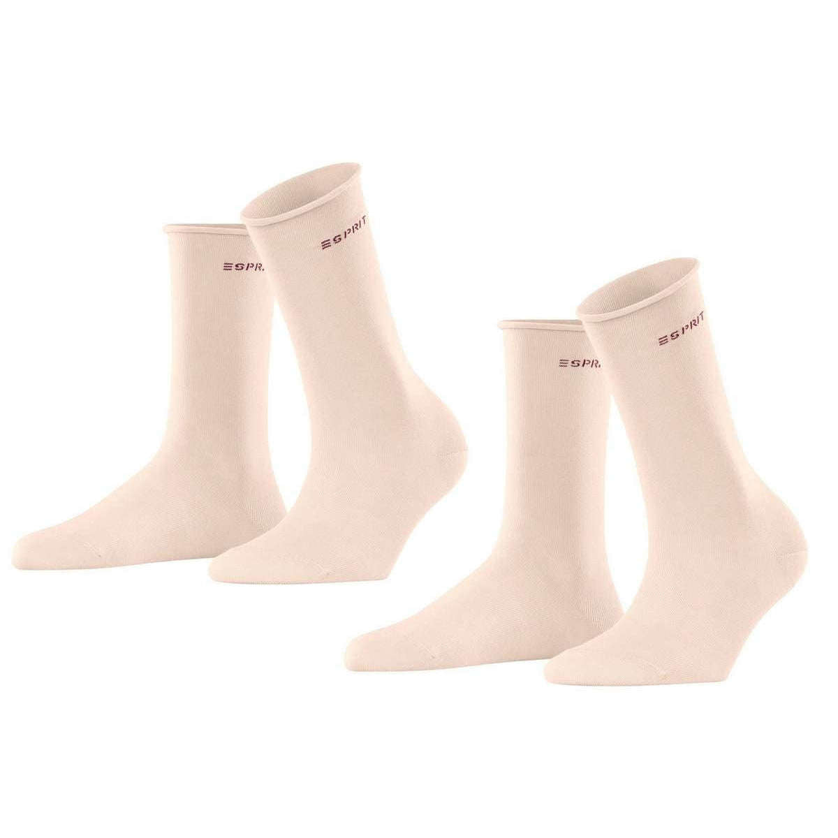 Esprit Basic Pure 2 Pack Socks - Orchid Pink