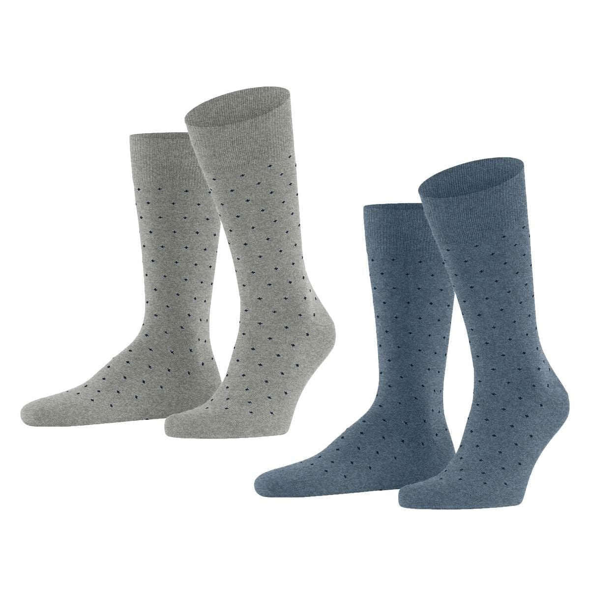 Esprit Fine Dot 2 Pack Socks - Blue