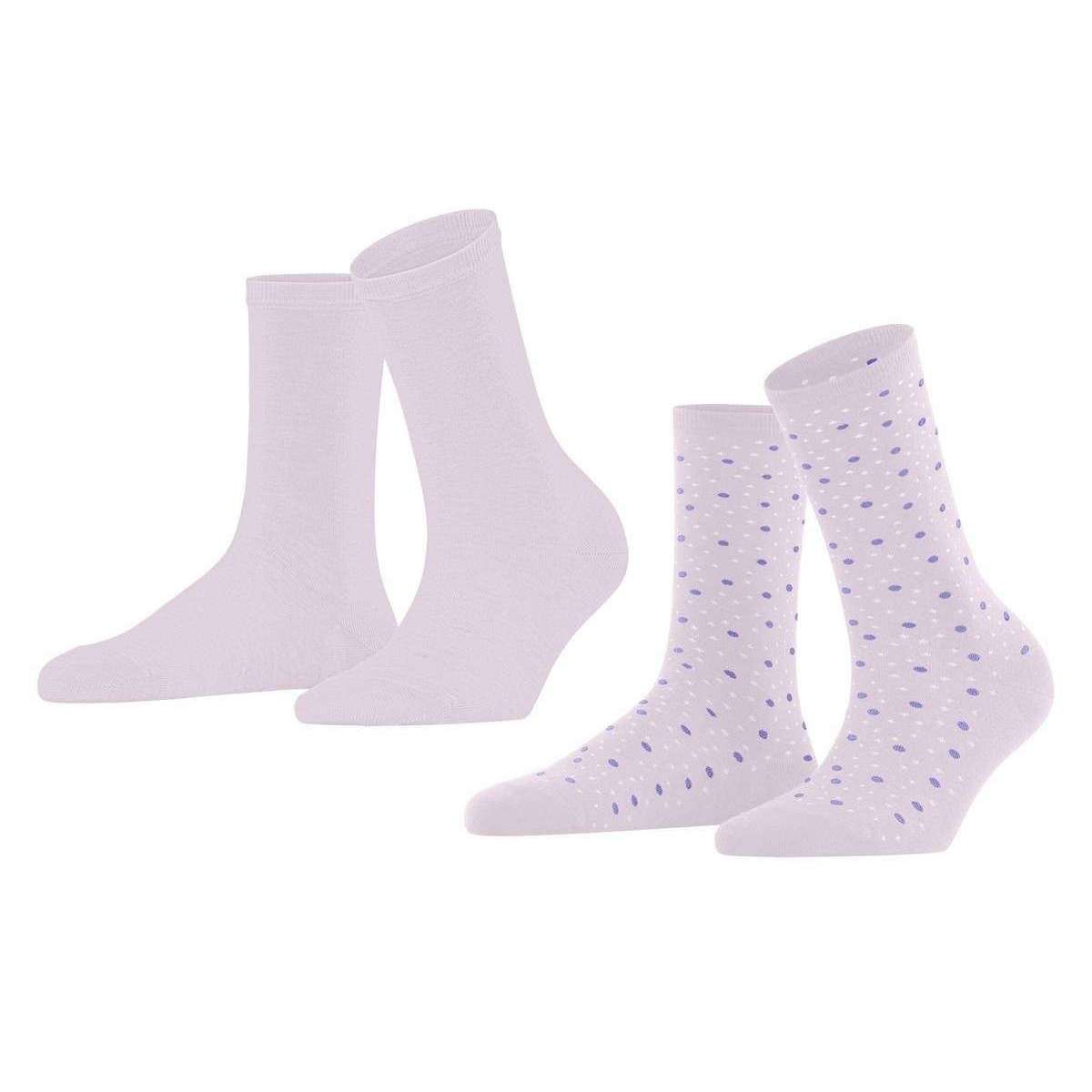 Esprit Playful Dot 2 Pack Socks - Anemone Pink