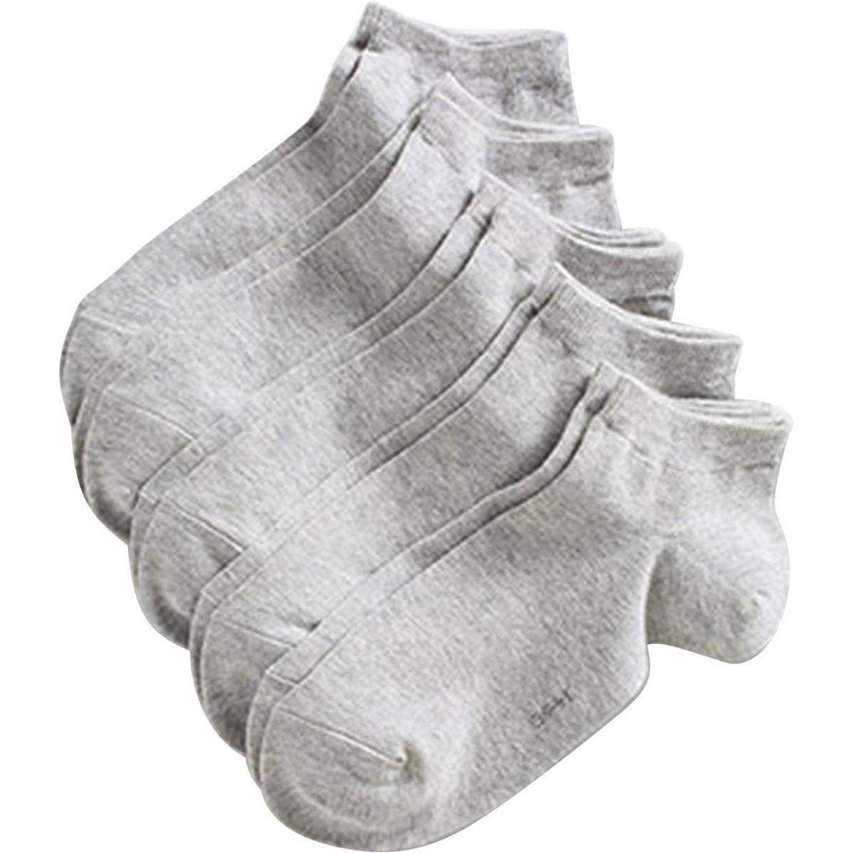 Esprit Solid Block Colour Sneaker 5 Pack Socks - Storm Grey