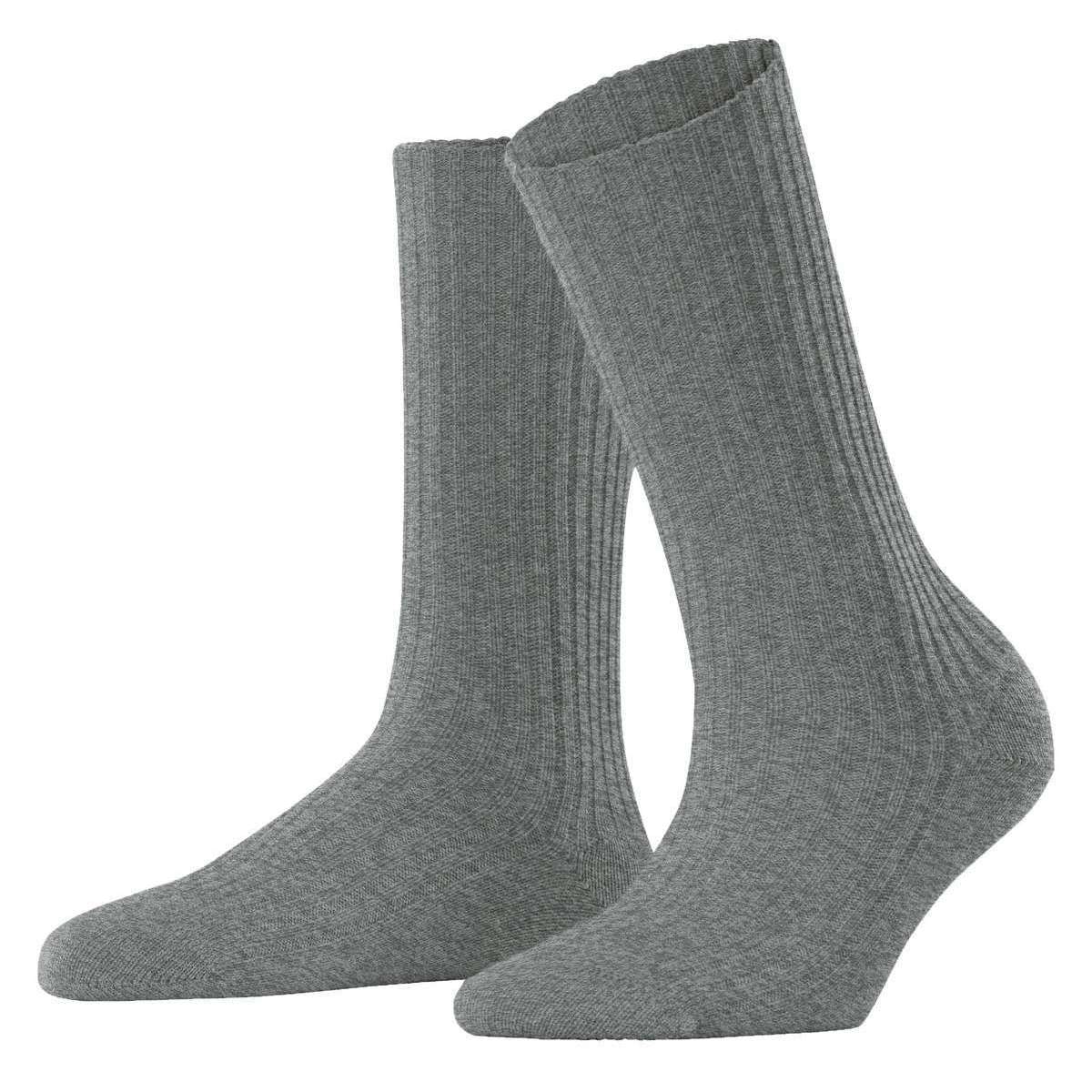 Falke Cosy Wool Boot Socks - Grey Mix