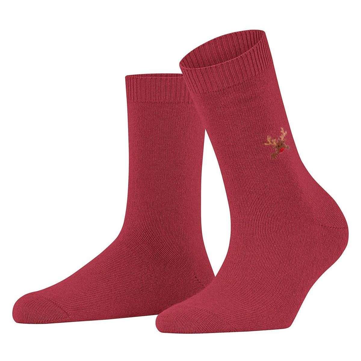 Falke Cosy Wool Rudolph Socks - Scarlet Red