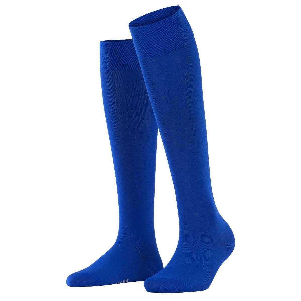 Falke Cotton Touch Knee-High Socks - Imperial Blue - Small/Medium - 2.5-5 UK | 4-7 US | 35-38 EUR