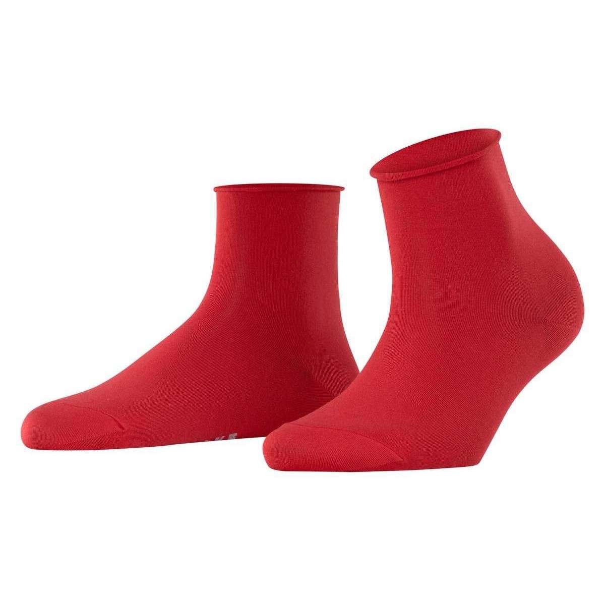 Falke Cotton Touch Short Socks - Scarlet Red