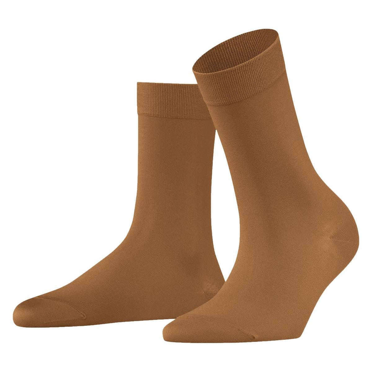 Falke Cotton Touch Socks - Toffee Brown - Small/Medium - 2.5-5 UK | 4-7 US | 35-38 EUR