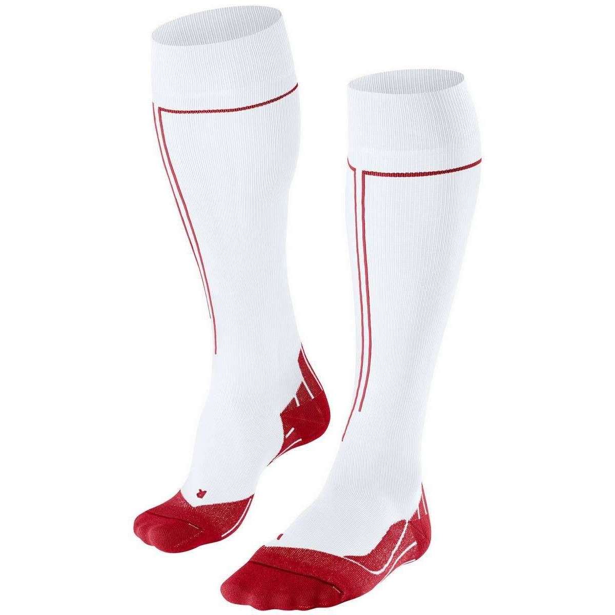 Falke Energizing Knee High Health Socks - White/Red