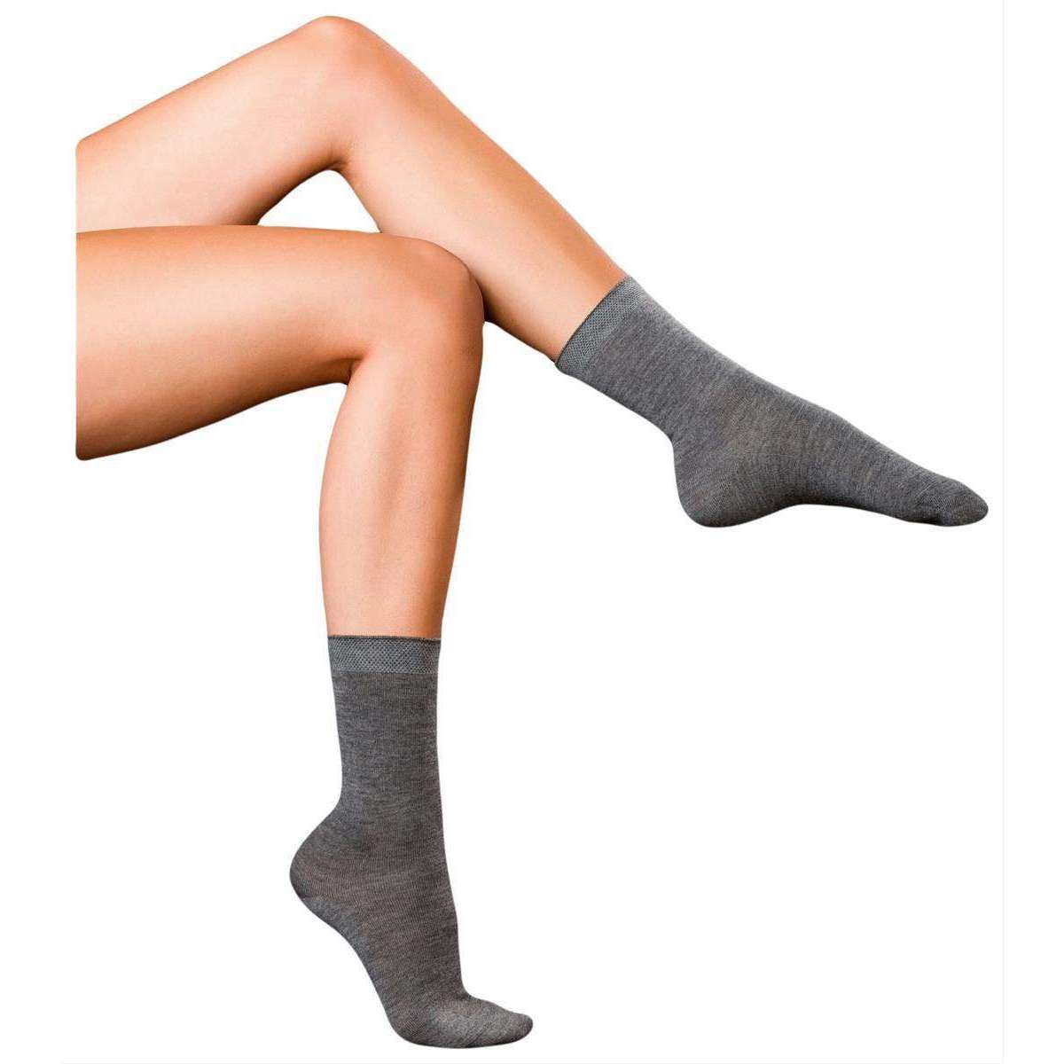 falke finest no1 cashmere socks - light grey melange