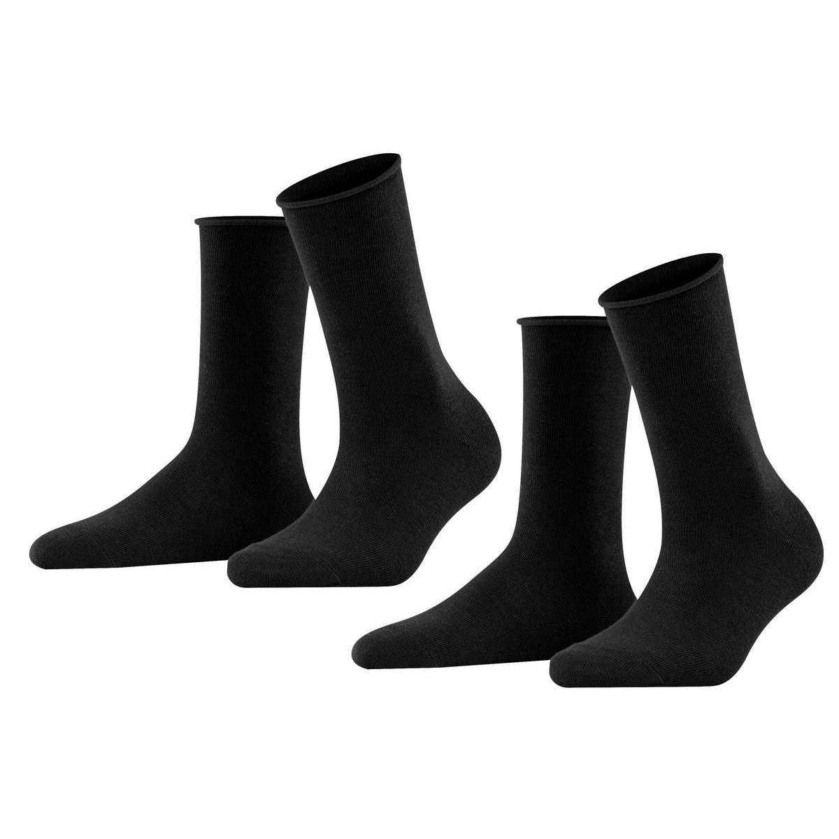 Falke Happy 2-Pack Socks - Black - Small/Medium - 2.5-5 UK | 5-7.5 US | 35-38 EUR