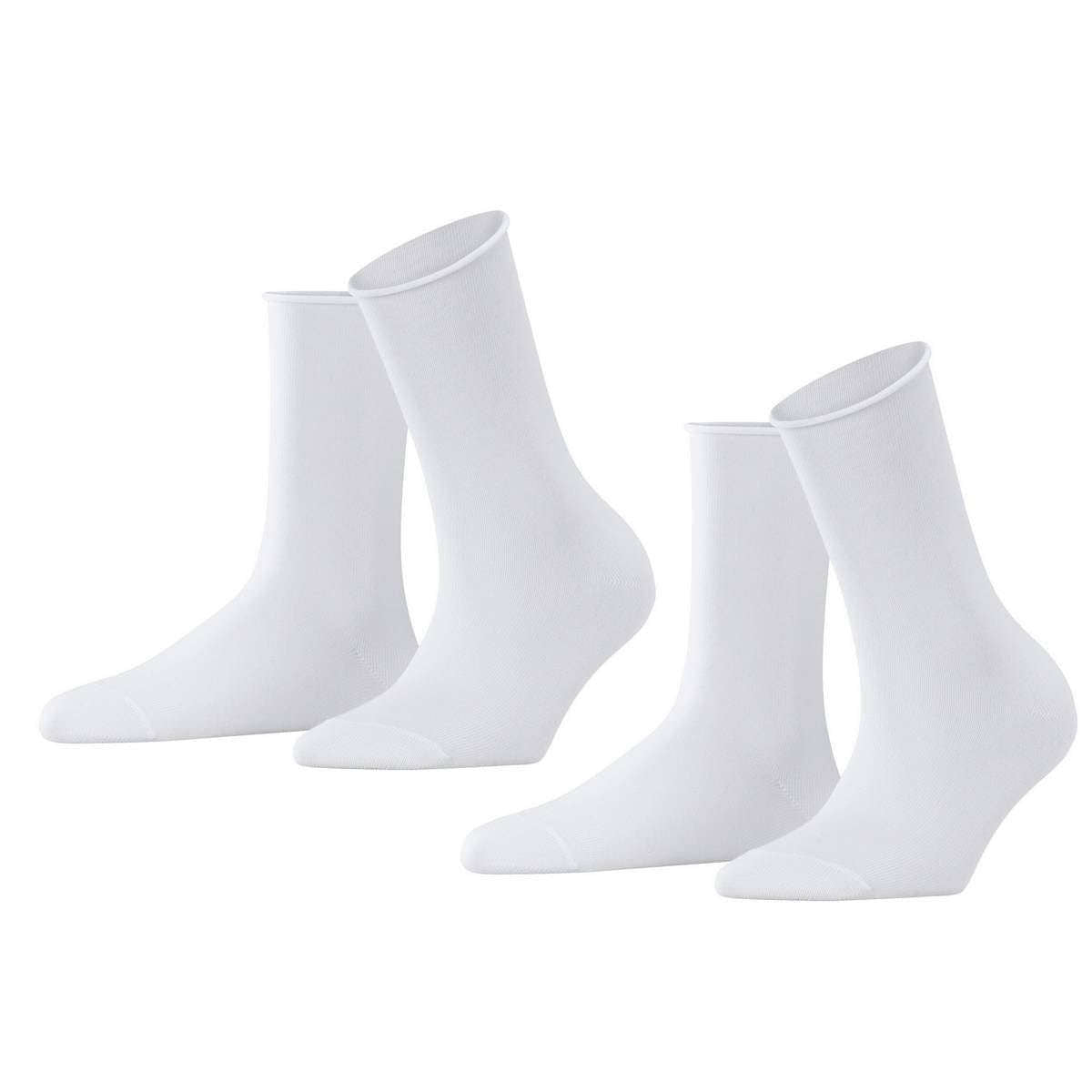 Falke Happy 2-Pack Socks - White - Small/Medium - 2.5-5 UK | 5-7.5 US | 35-38 EUR
