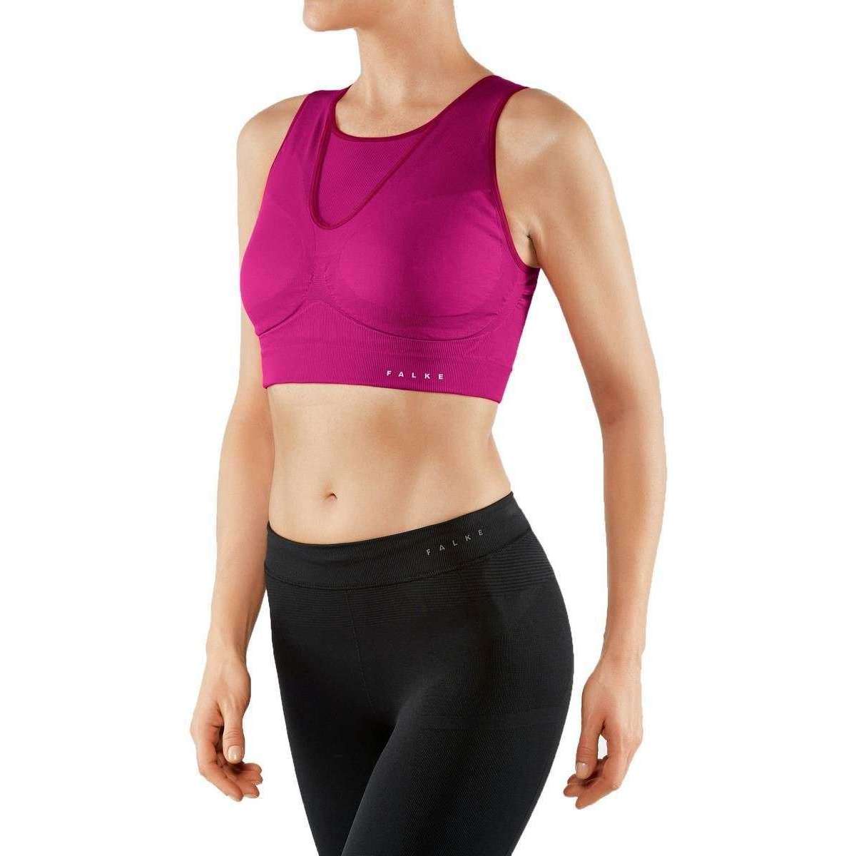 Falke Maximum Support A and B Sports Bra - Berry Pink