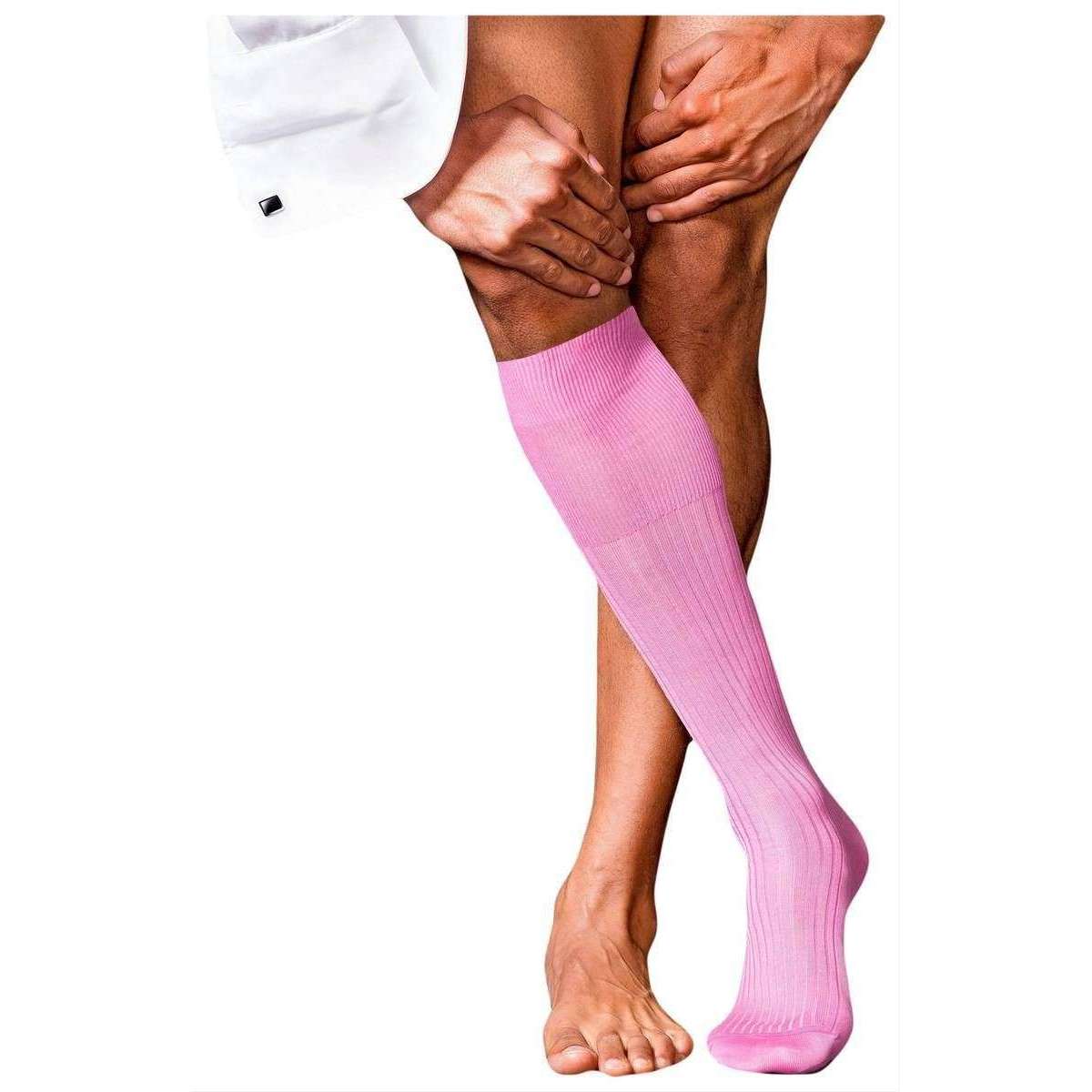 Falke No10 Pure Fil D’Ecosse Knee High Socks - Peony Pink