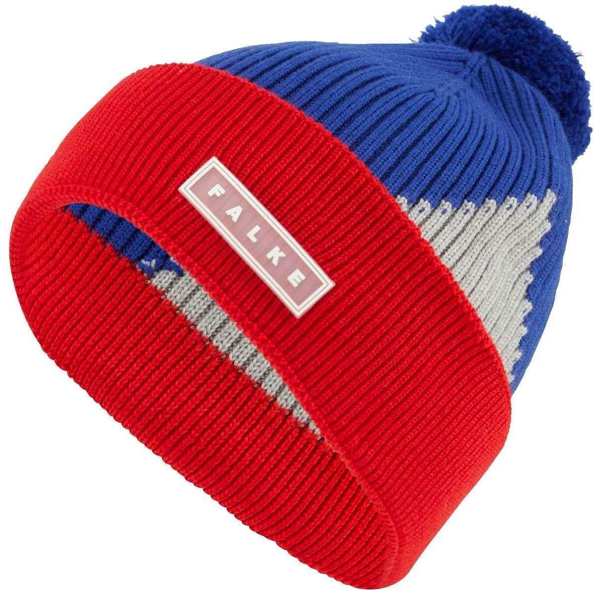 Falke Pom Pom Beanie - San Remo Red/Blue