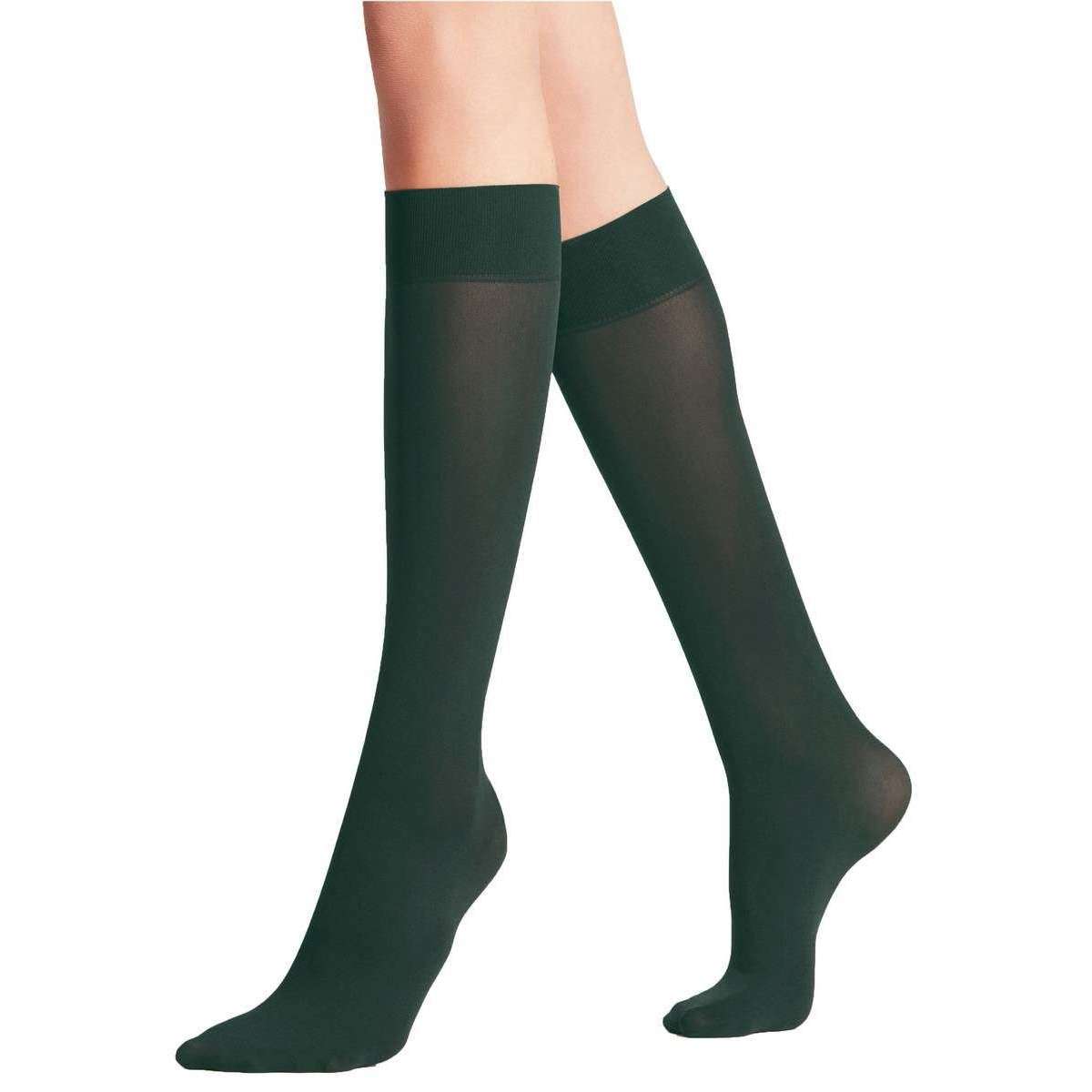 Falke Pure Matt 50 Denier Knee-High Tights - Pine Grove Green