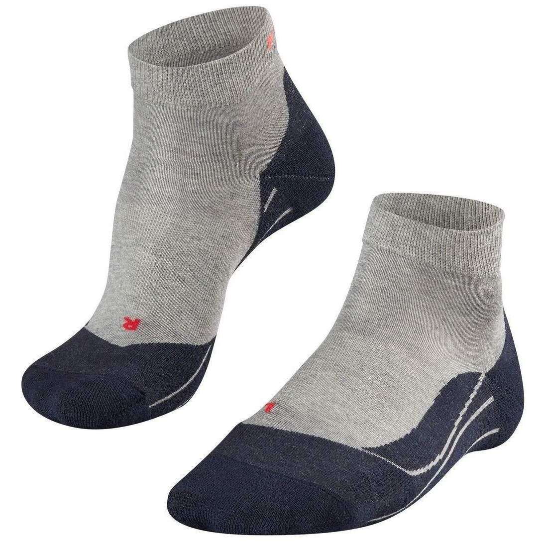 Falke Running 4 Medium Short Socks - Light Grey