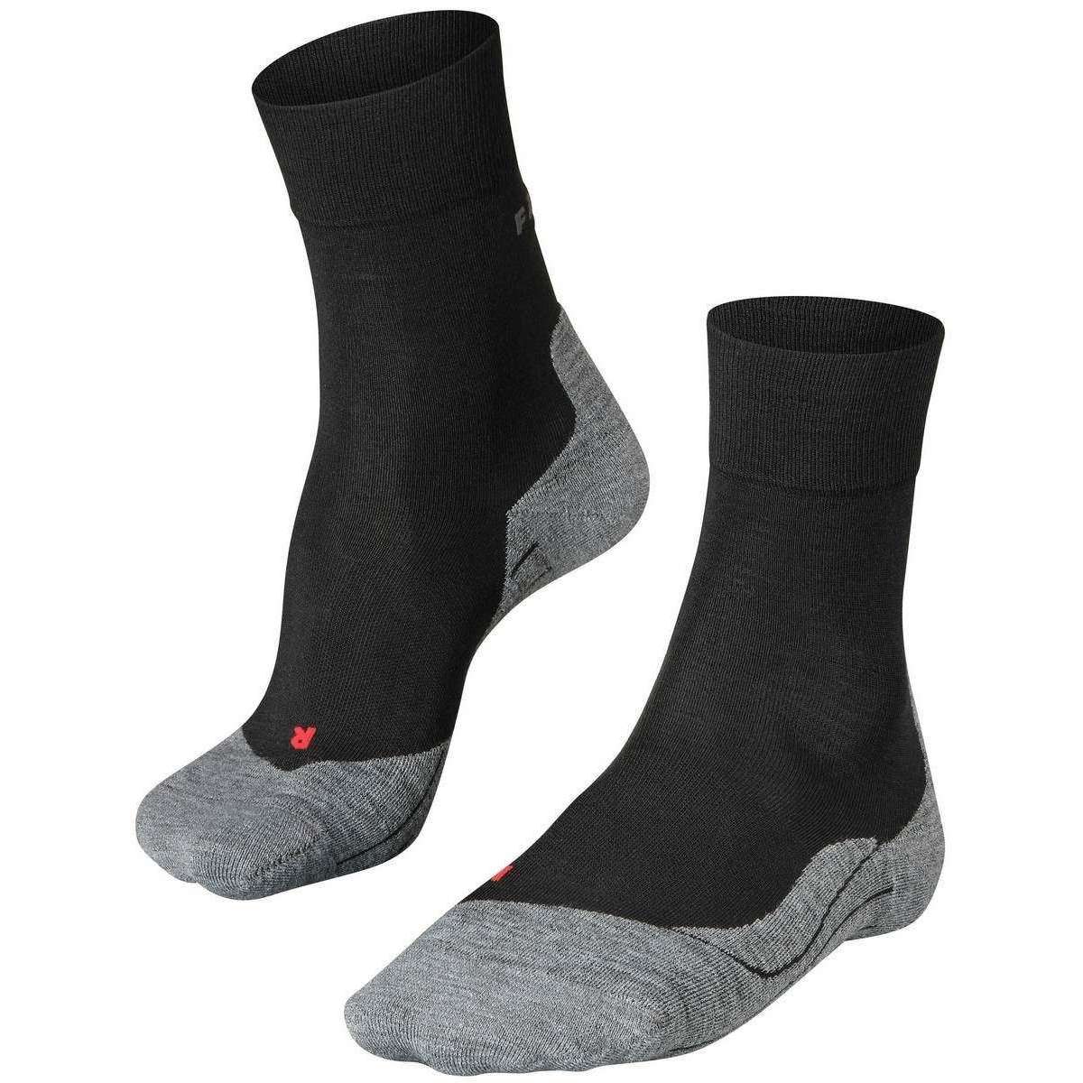 Falke Running 4 Wool Socks - Black/Grey