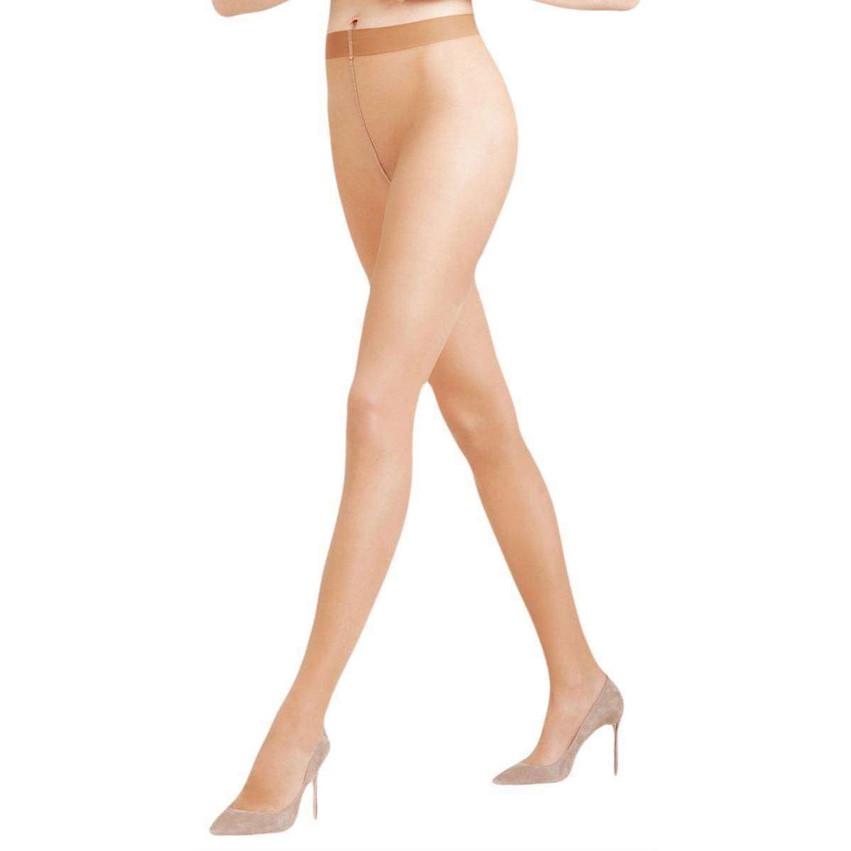 Falke Seidenglatt 15 Den Transparent Shining Tights - Sun Tan