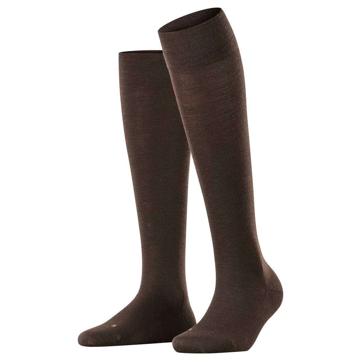 Falke Sensitive Berlin Knee High Socks - Dark Brown - Small/Medium - 2.5-5 UK | 5-7.5 US | 35-38 EUR