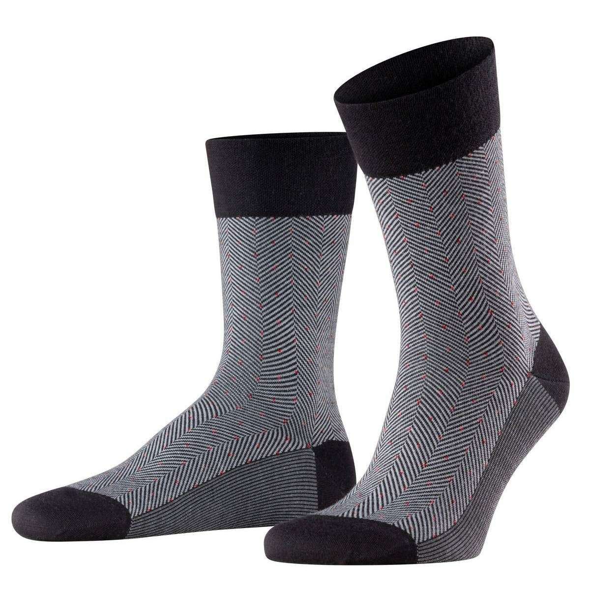 Falke Sensitive Herringbone Socks - Black - Extra Small - 5.5-6.5 UK | 6.5-7.5 US | 39-40 EUR