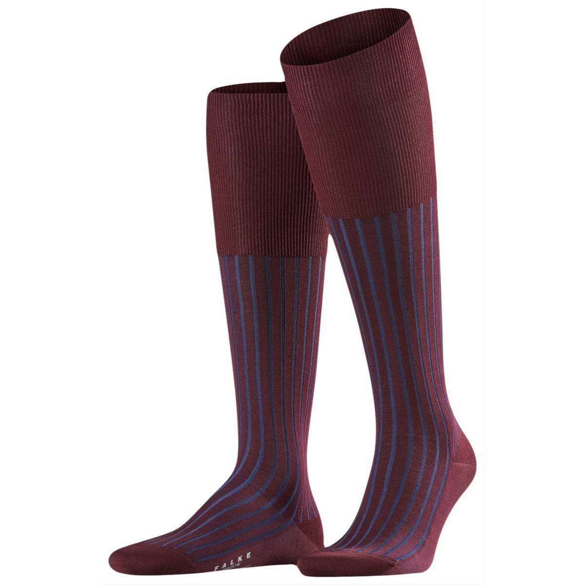 Falke Shadow Knee High Socks - Barolo Red/Navy