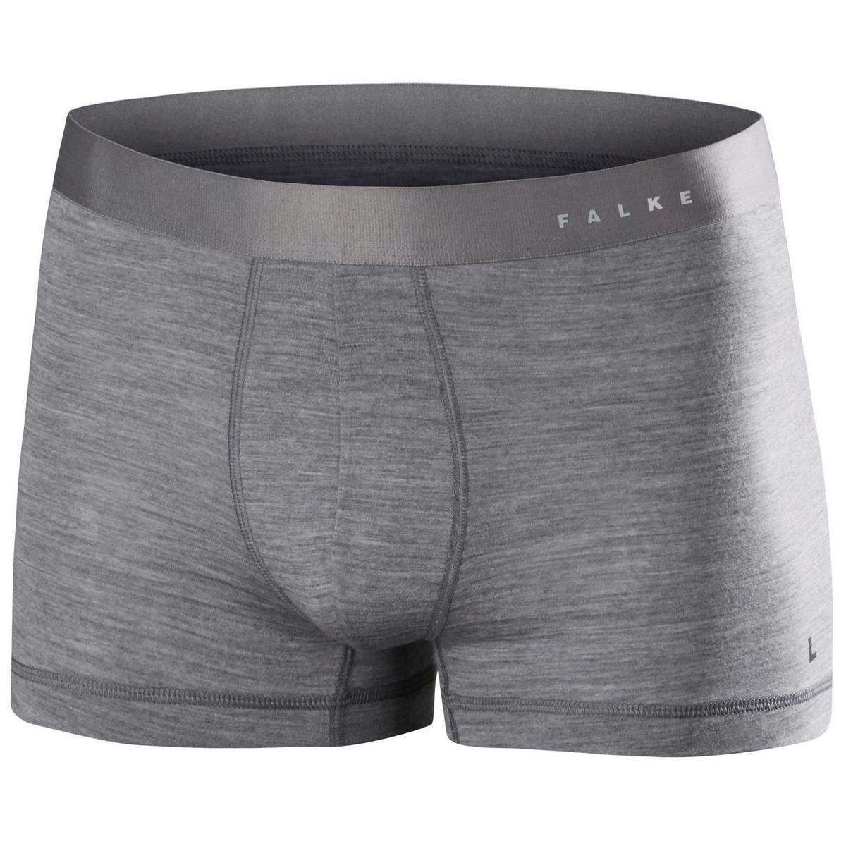 Falke Silk Wool Boxer Shorts - Heather Grey