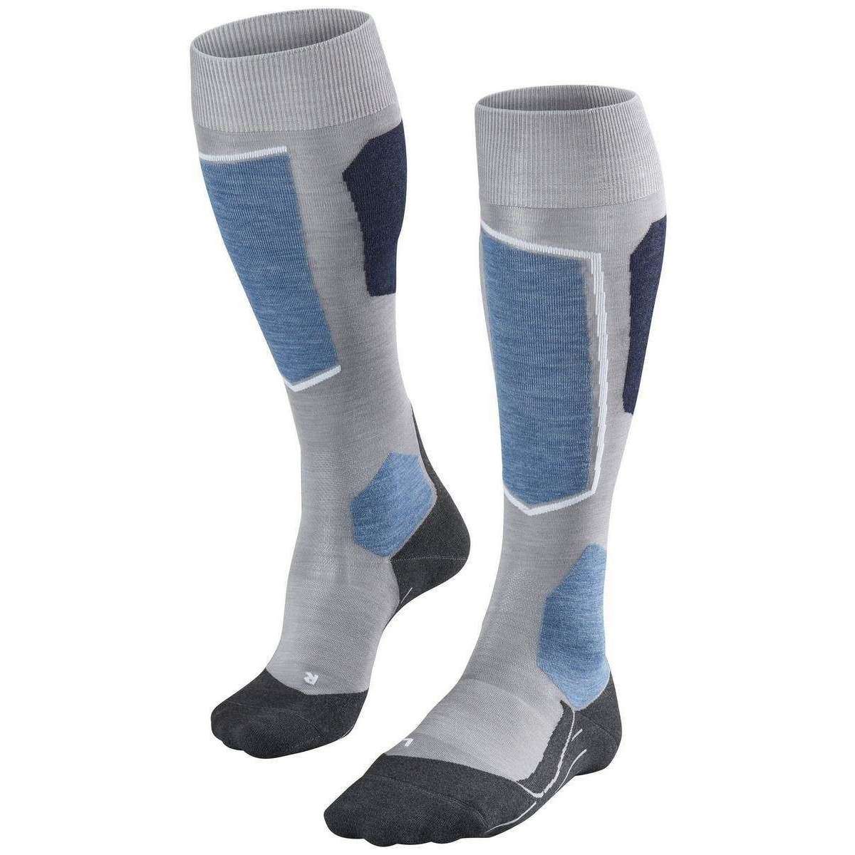 Falke Skiing 6 Knee High Socks - Mid Grey Mel