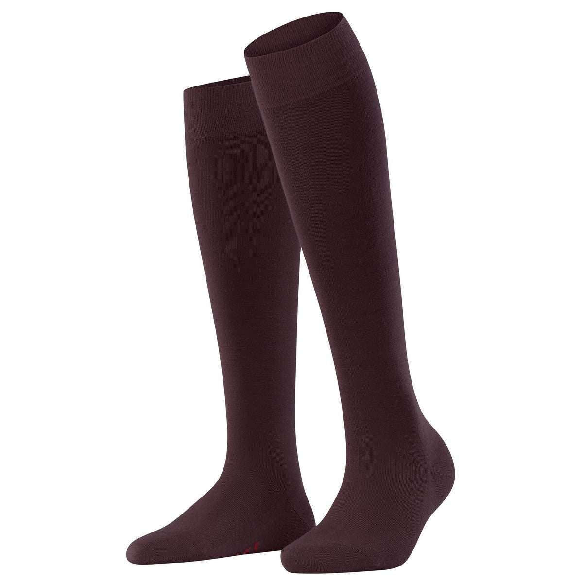 Falke Softmerino Knee High Socks - Burgundy - Extra Small - 2.5-3.5 UK | 5-6 US | 35-36 EUR
