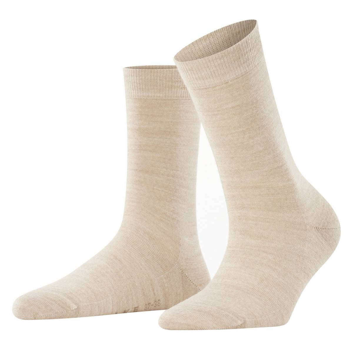 Falke Softmerino Socks - Linen Mel Beige - Extra Small - 2.5-3.5 UK | 5-6 US | 35-36 EUR