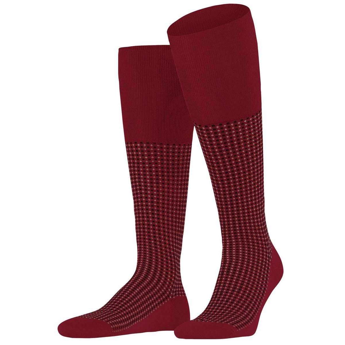 Falke Uptown Tie Knee High Socks - Scarlet Red