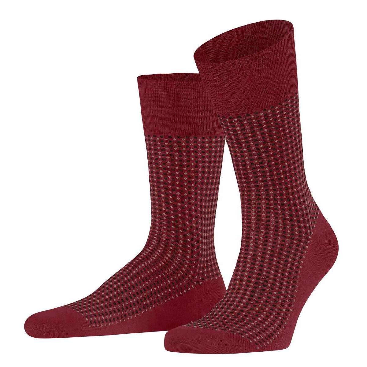 Falke Uptown Tie Socks - Scarlet Red