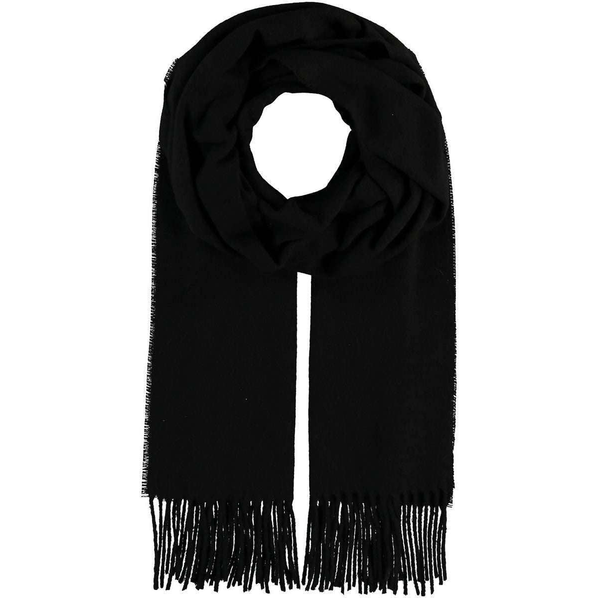 Fraas Recycled Plain Scarf - Black