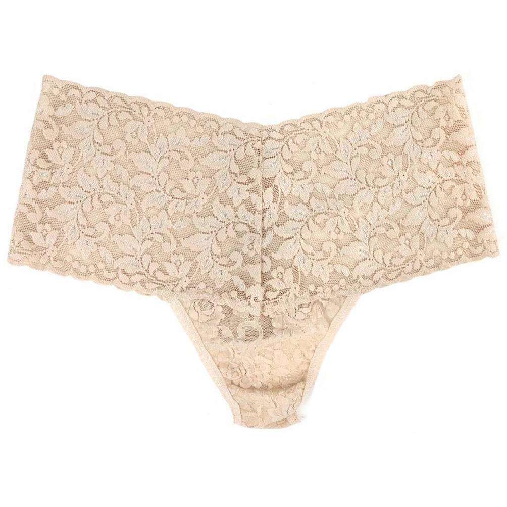 Hanky Panky Retro Lace Thong - Chai Beige