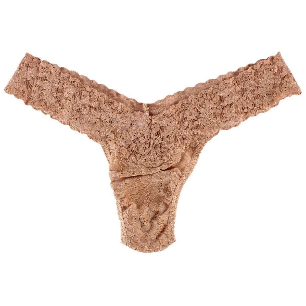 Hanky Panky Signature Lace Low Rise Thong - Sun Tan