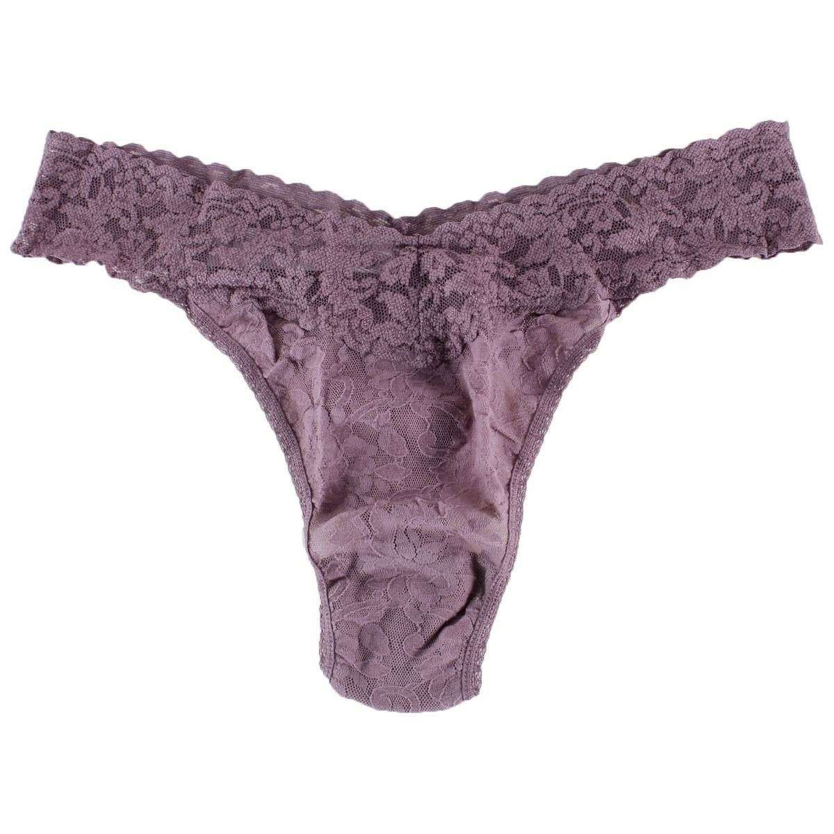 Hanky Panky Signature Lace Original Rise Thong - Dusk Purple