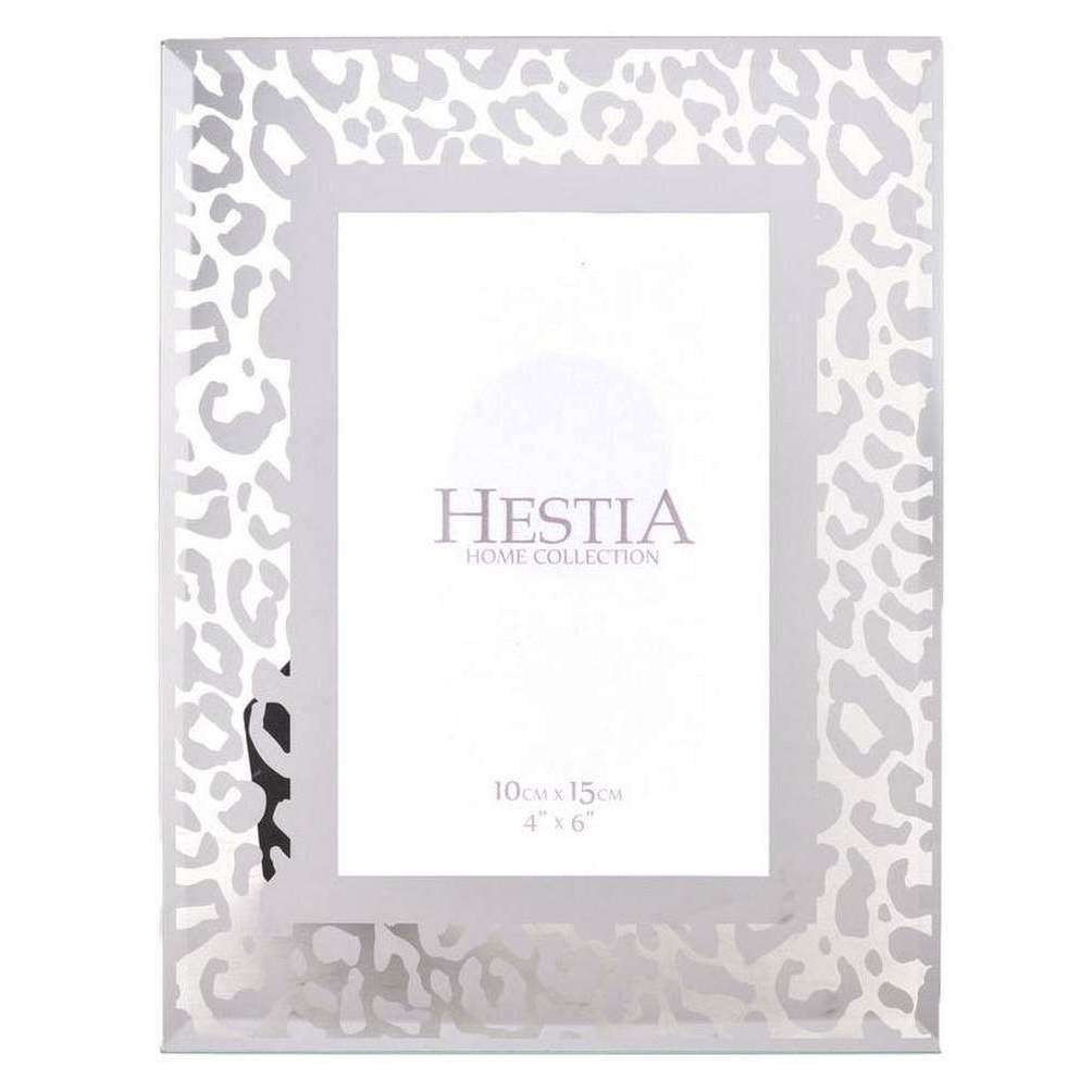 Hestia Leopard Print Photo Frame 4x6 - Silver