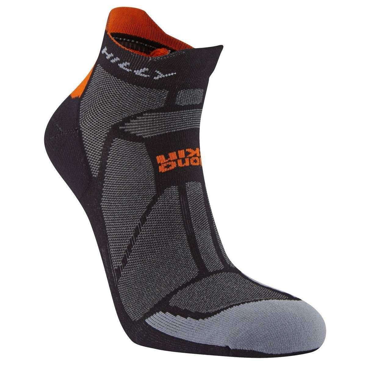 Hilly Marathon Fresh Socklets - Black/Orange