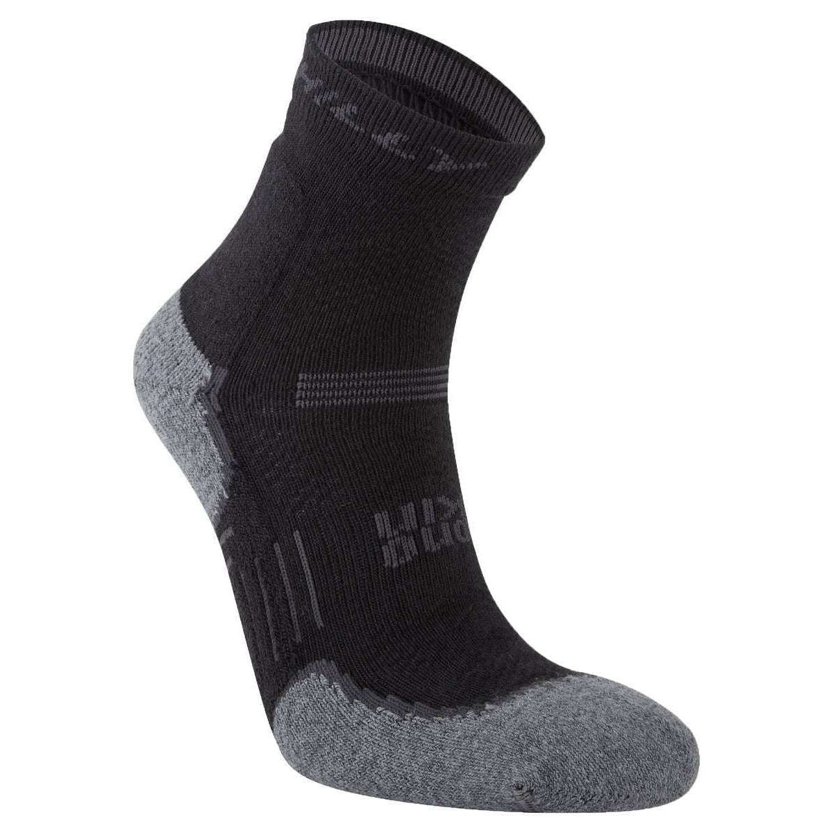 Hilly Supreme Anklet Max Socks - Black/Grey Marl