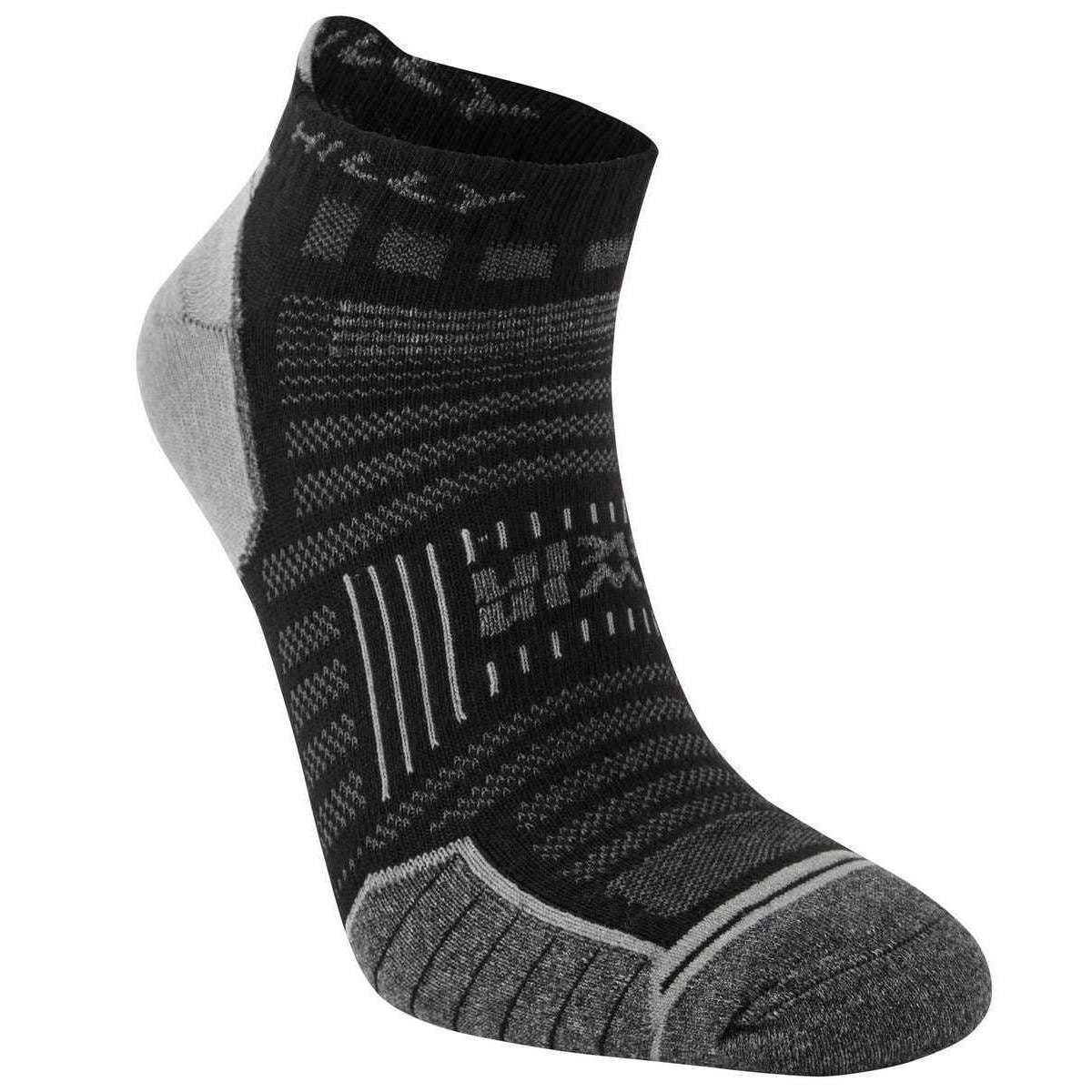 Hilly Twin Skin Socklets - Black/Grey Marl