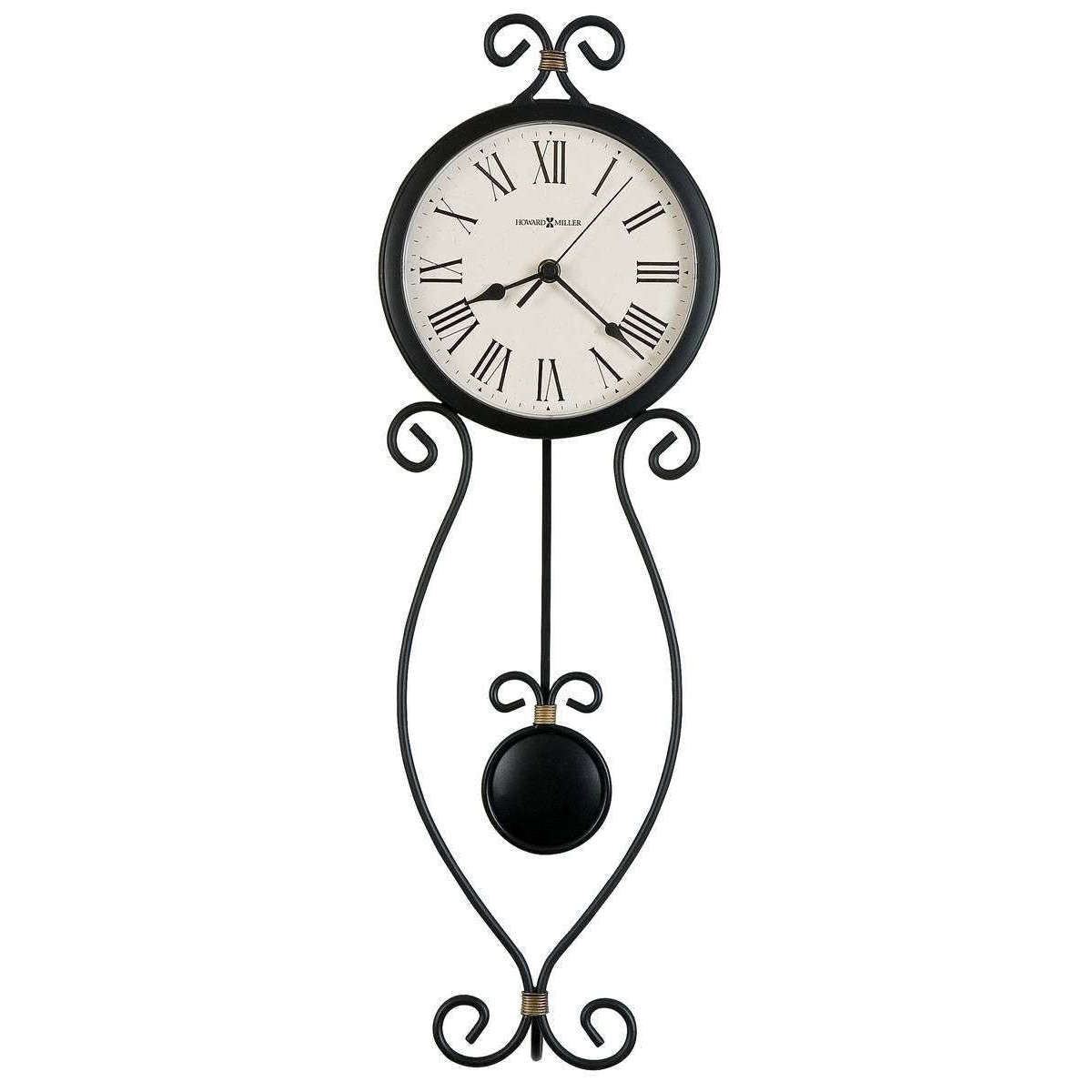 Howard Miller Ivana Wall Clock - Antique Black