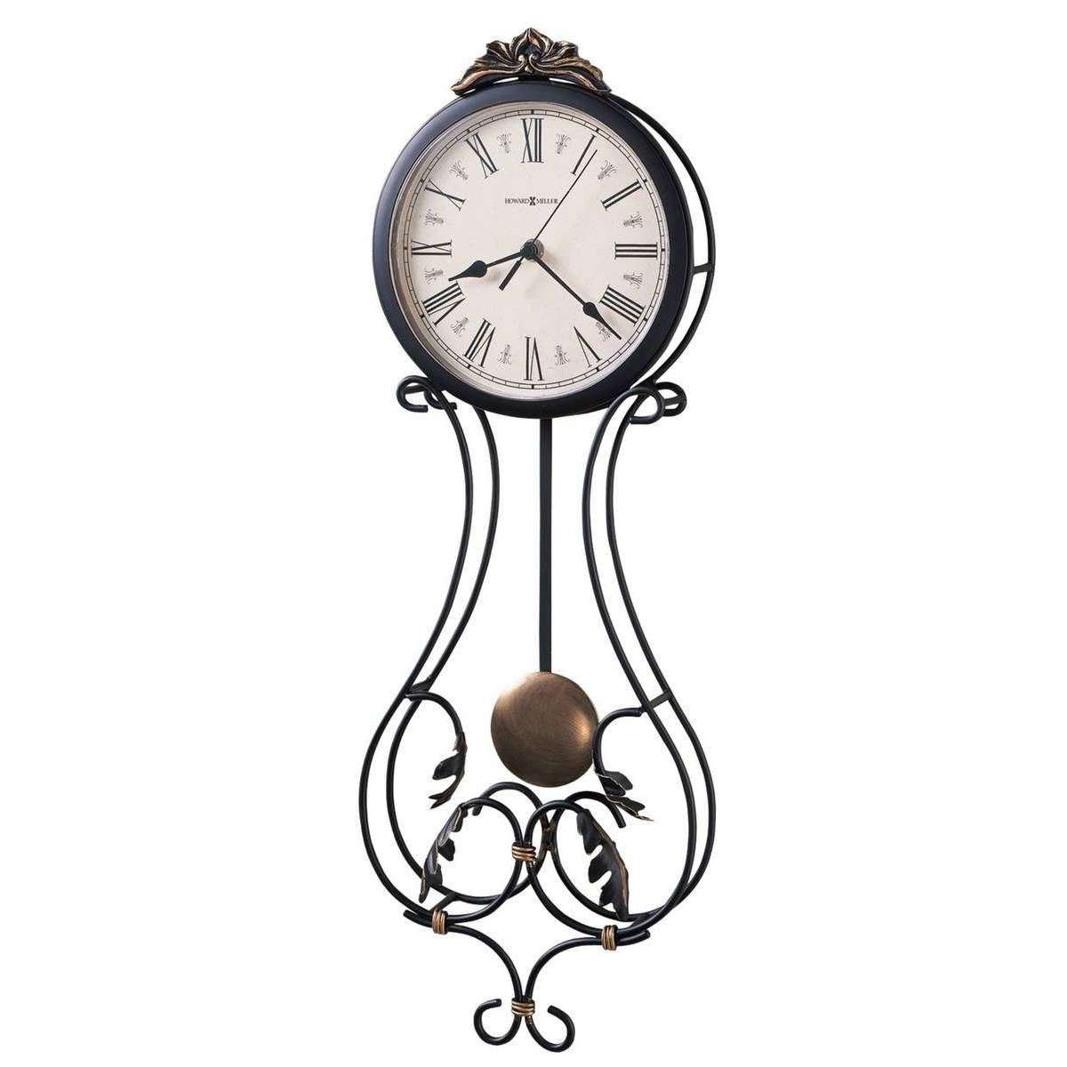 Howard Miller Paulina Wall Clock - Metal Black