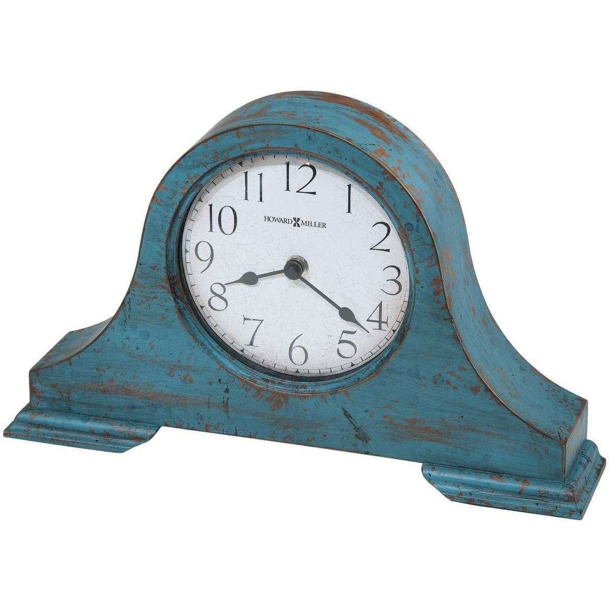 Howard Miller Tamson Mantel Clock - Worn Teal