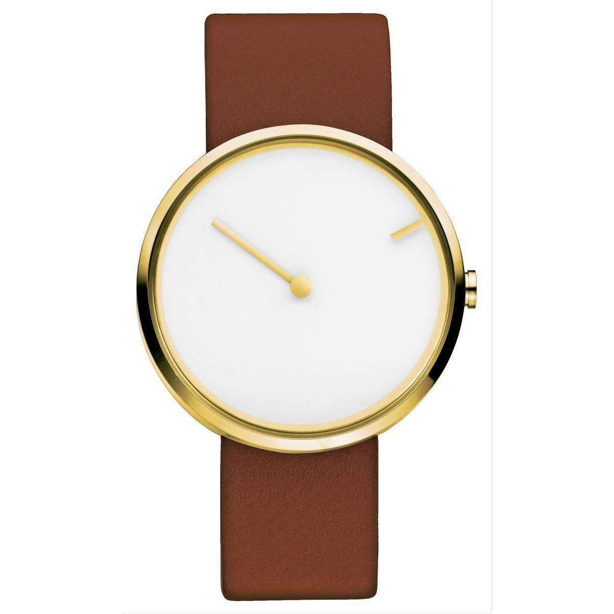 Jacob Jensen Curve Series Watch - Brown/White