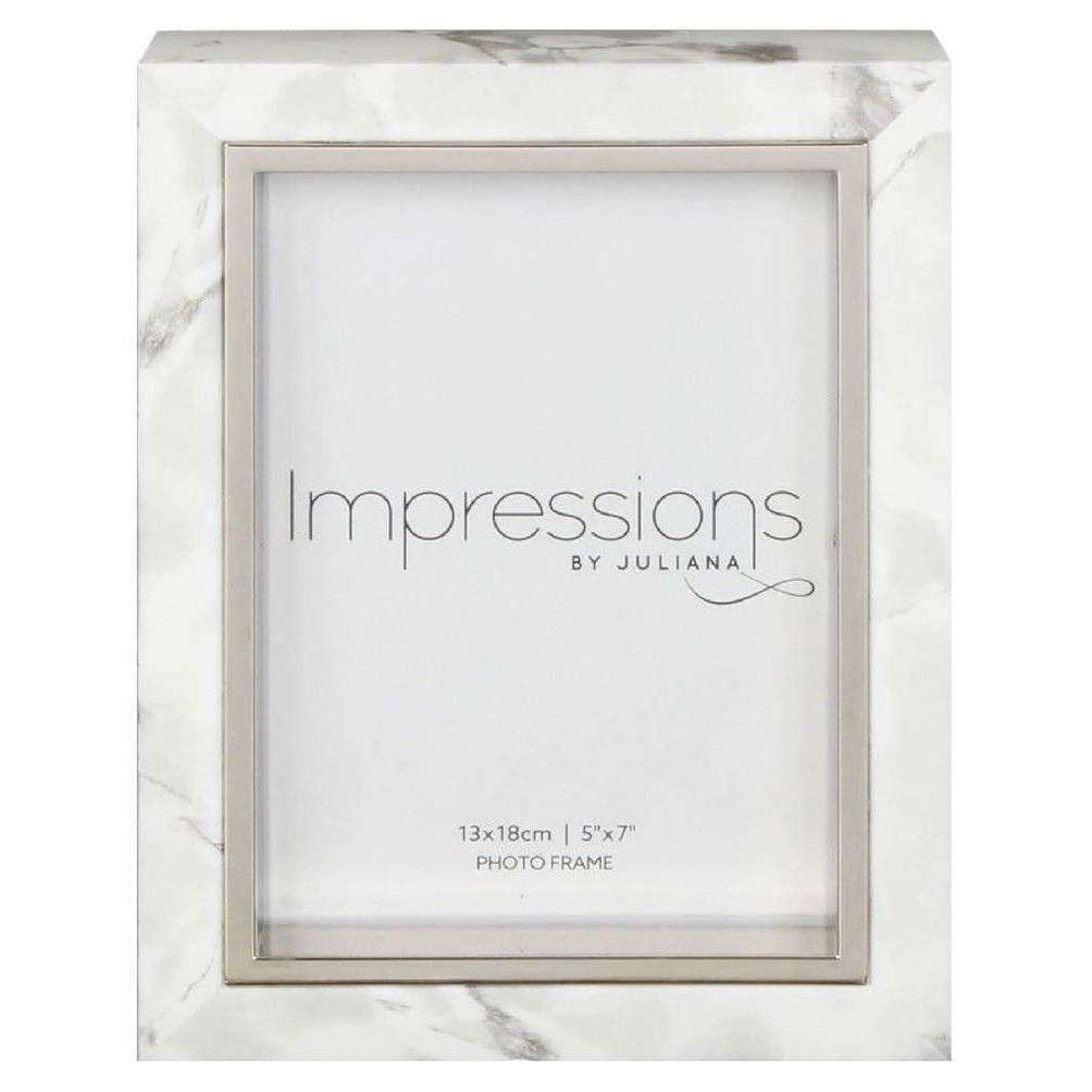 Juliana Impressions Marble Look Frame 5x7 - White