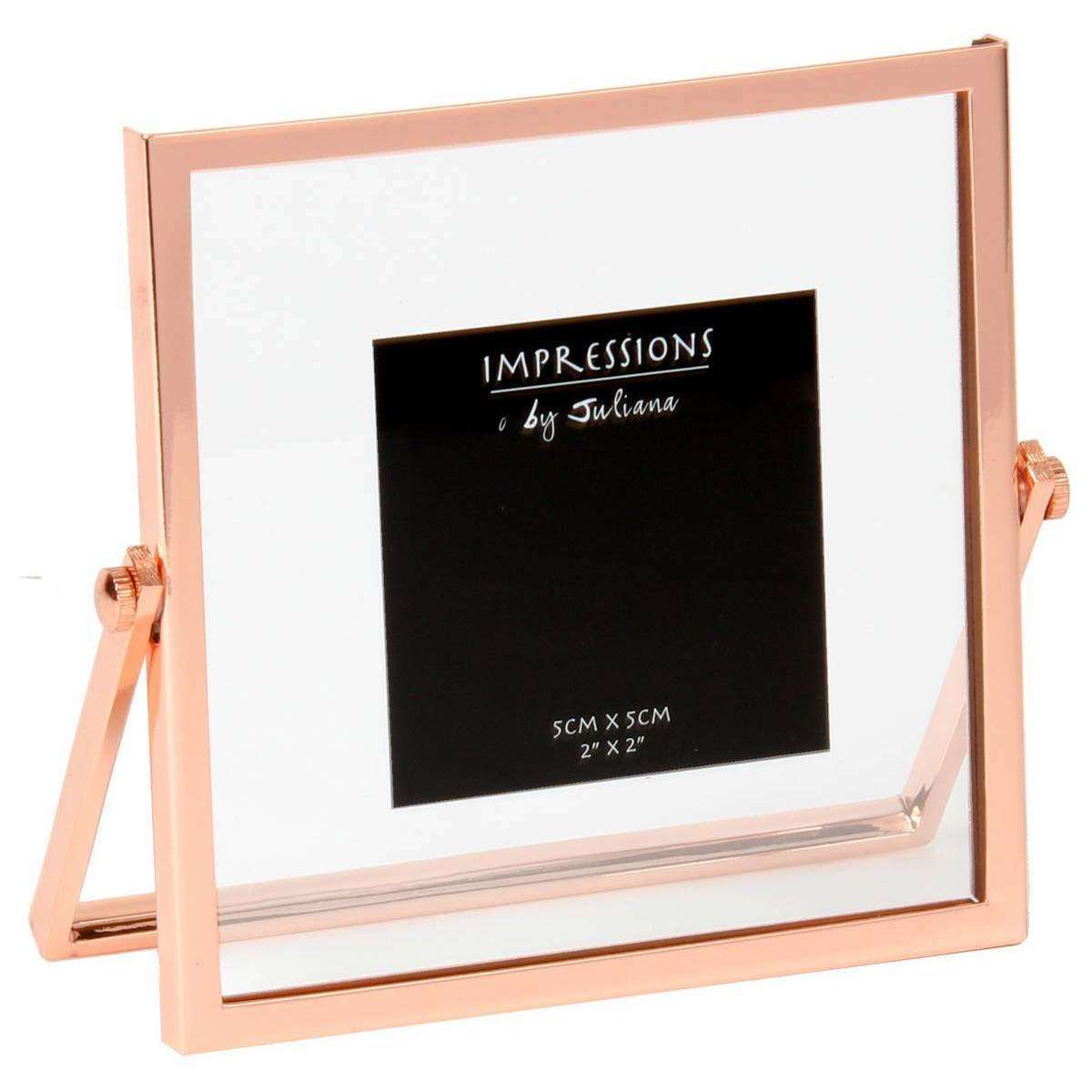 Juliana Impressions Narrow Edge Photo Frame 2x2 - Rose Gold