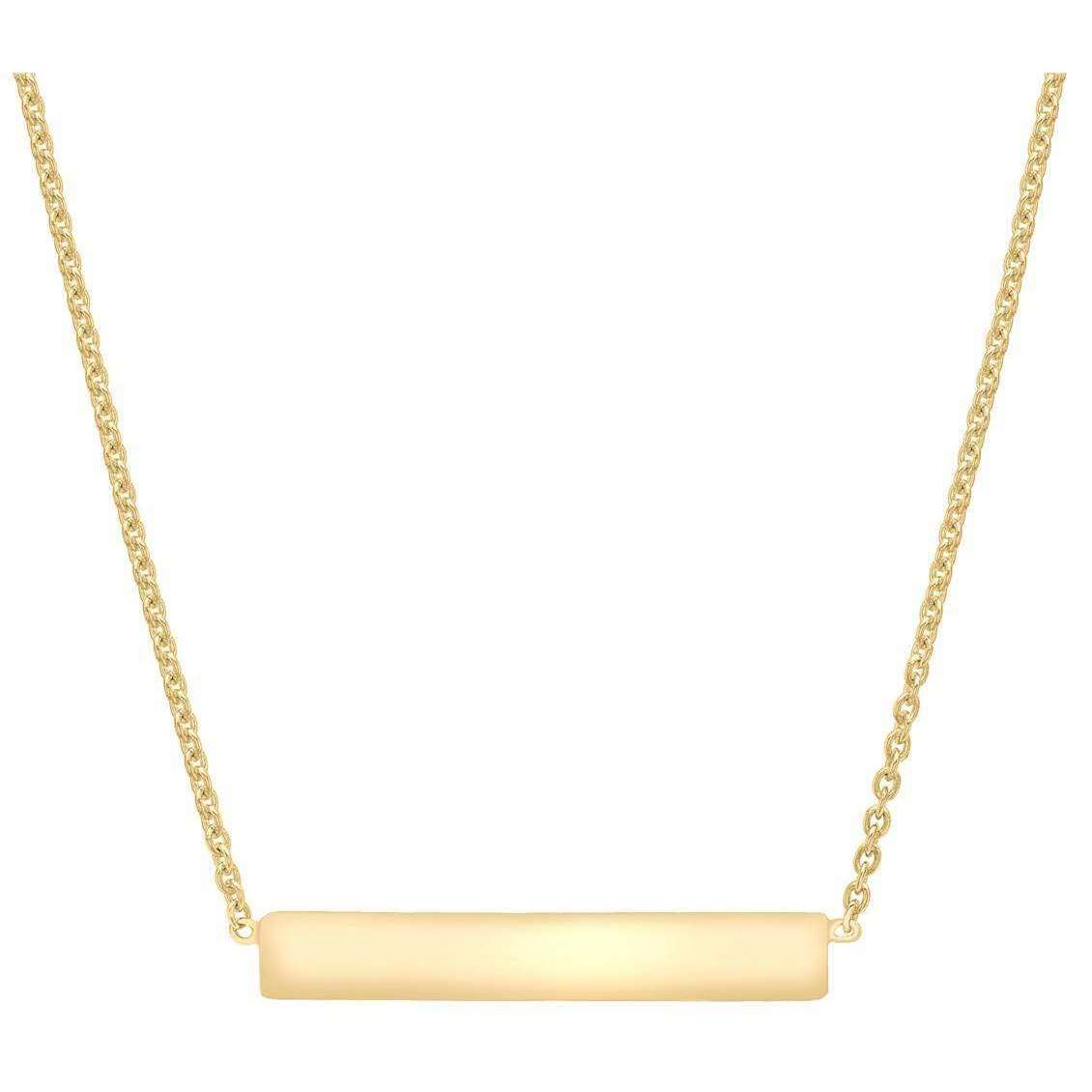 KJ Beckett Horizontal Bar Necklace - Gold