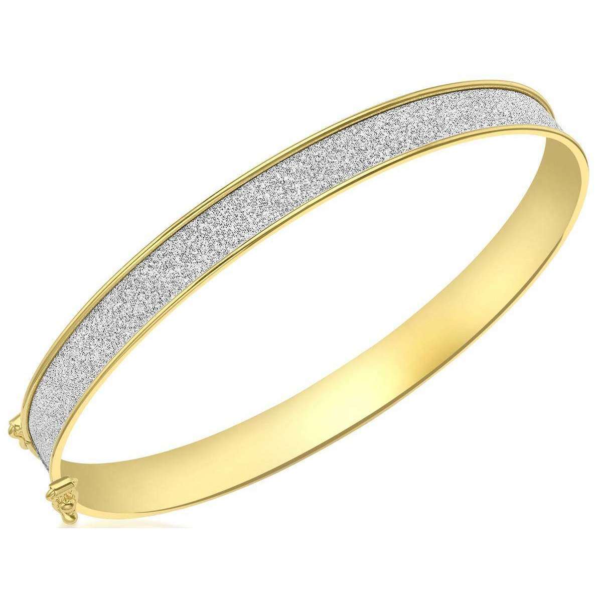 KJ Beckett Stardust Bangle - Yellow Gold/Silver