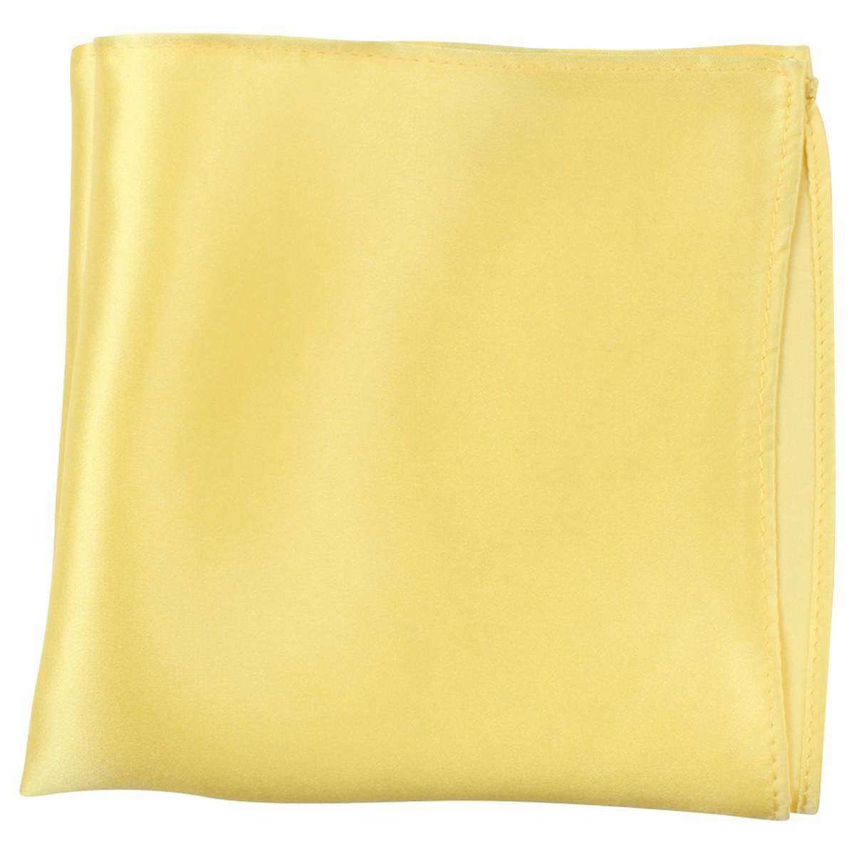 Knightsbridge Neckwear Fine Silk Pocket Square - Yellow