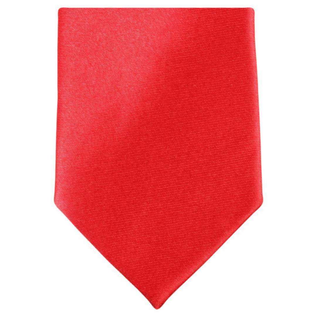 Knightsbridge Neckwear Slim Polyester Tie - Bright Red